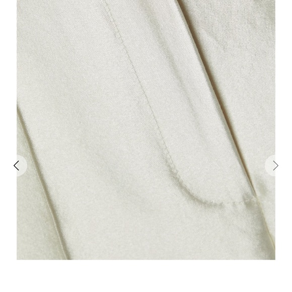 Valentino Shantung Silk and Cotton White Pants, size 42 - Picture 2 of 7